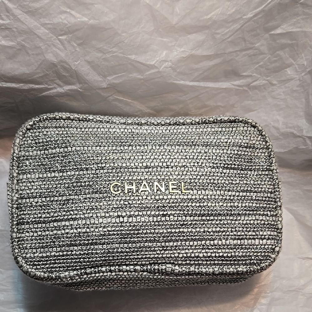 Chanel Silver Women's  Makeup Bag